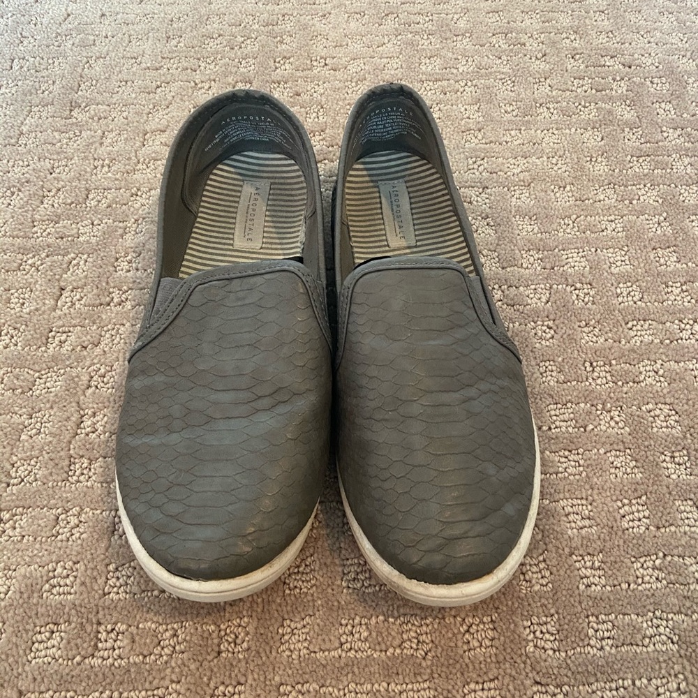 faux snake skin flats